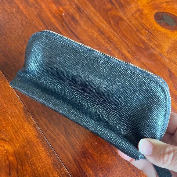 Coach Black Leather Cosmetic Case - Picture 3 of 5